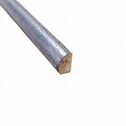 Prefinished Walnut Hickory Hardwood 1/2 in thick x .75 in wide x 78 in Length Shoe Molding